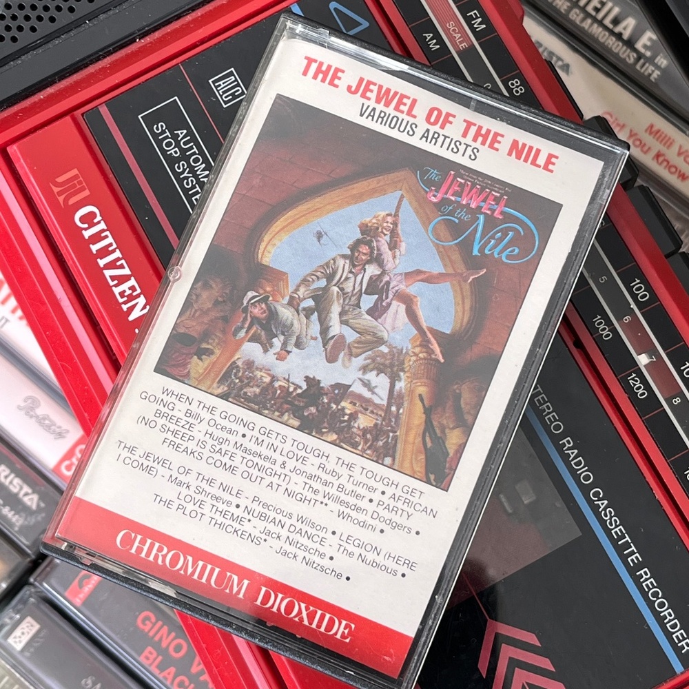 Vintage 1985 The Jewel of the Nile Soundtrack Cassette Tape